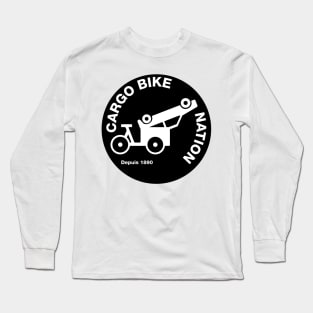 Cargo Bike Nation - Bike Carries Car - Circle Long Sleeve T-Shirt